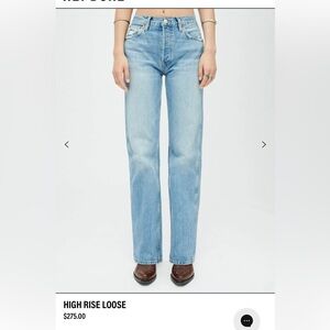 RE/DONE 90s High Rise Loose Size-27